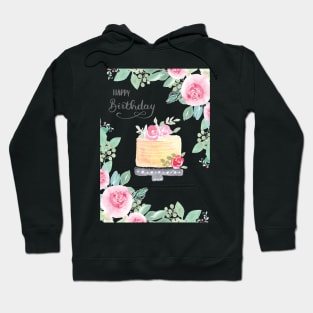 Watercolor Birthday Card | Greeting Cards Hoodie